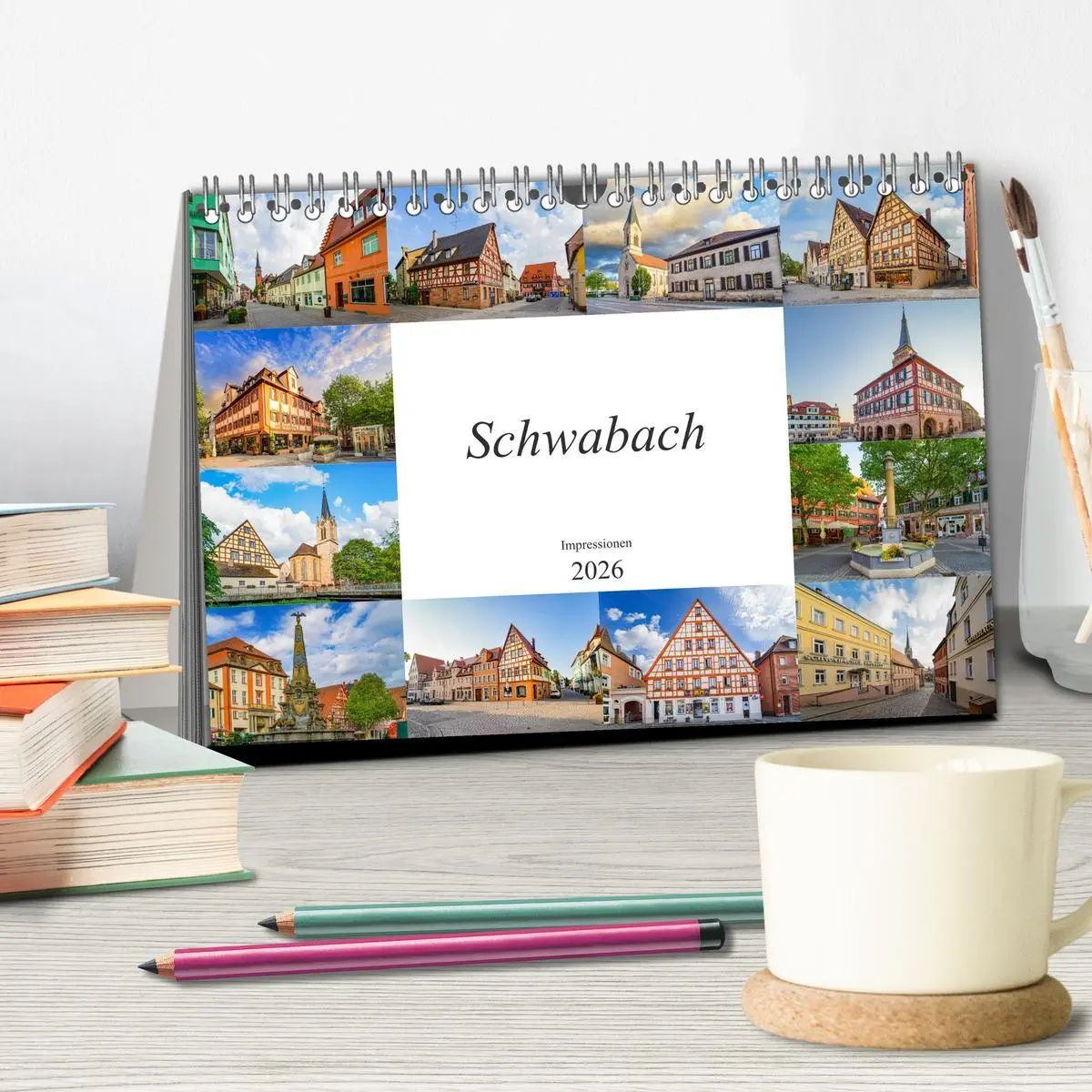 Bild: 9783457787649 | Schwabach Impressionen (Tischkalender 2026 DIN A5 quer), CALVENDO...
