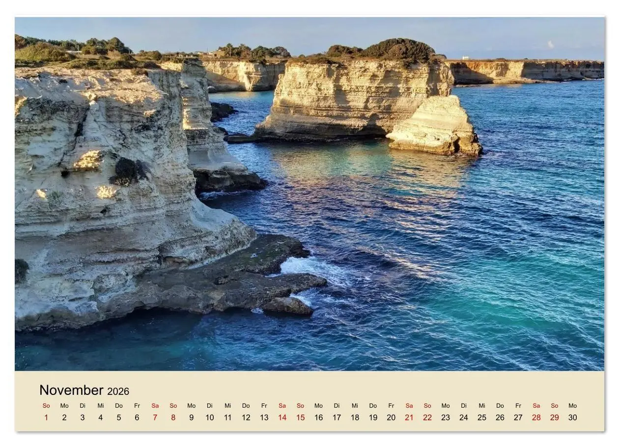 Bild: 9783516637649 | Apulien ... der Süden Italiens (Wandkalender 2026 DIN A4 quer),...