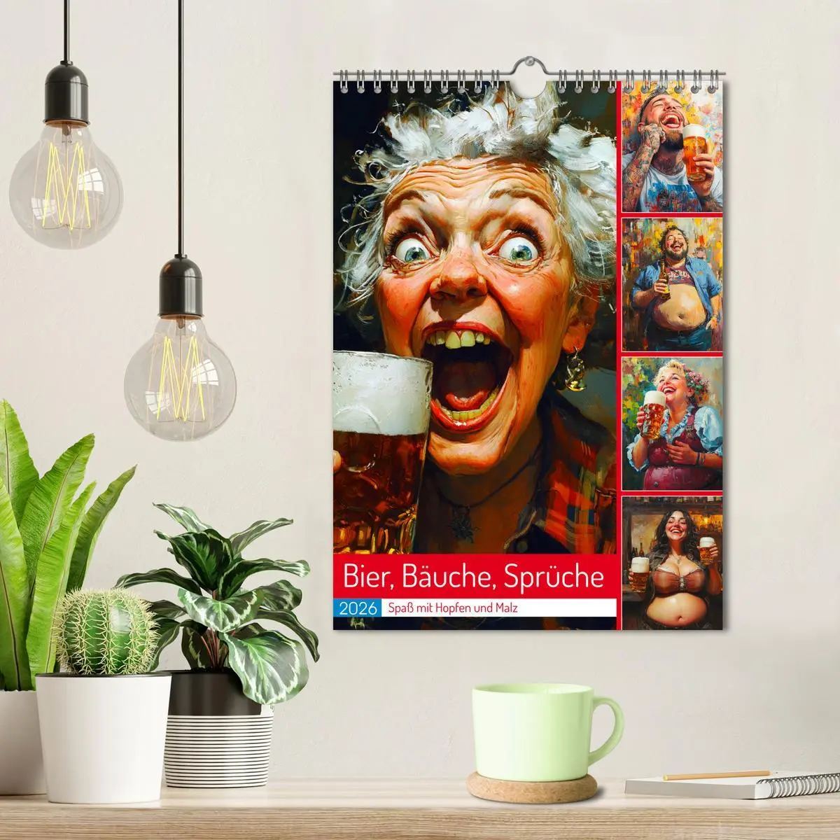 Bild: 9783516247749 | Bier, Bäuche, Sprüche. Spaß mit Hopfen und Malz (Wandkalender 2026...