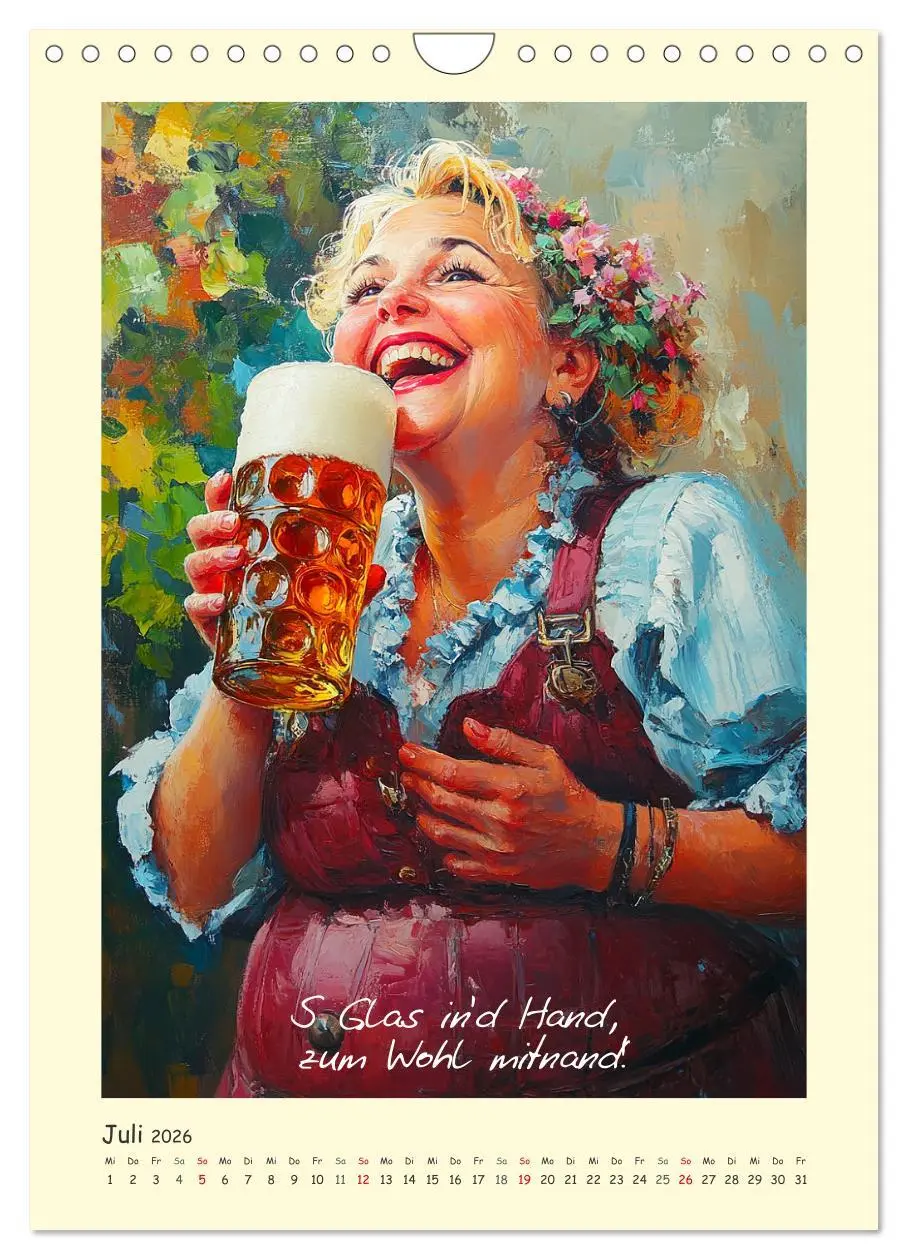 Bild: 9783516247749 | Bier, Bäuche, Sprüche. Spaß mit Hopfen und Malz (Wandkalender 2026...