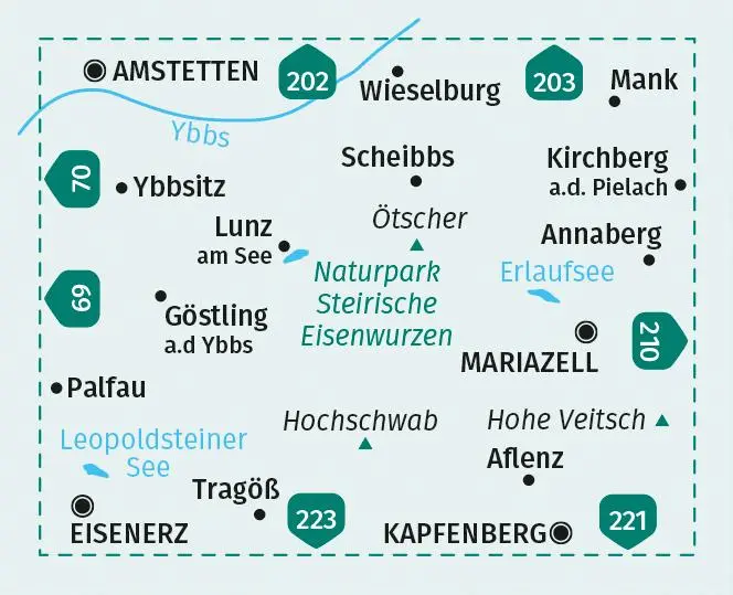 Bild: 9783991217749 | KOMPASS Wanderkarte 212 Hochschwab, Mariazell, Eisenwurzen 1:50.000