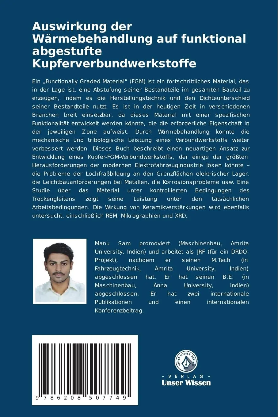 Rückseite: 9786208507749 | Auswirkung der Wärmebehandlung auf funktional abgestufte...