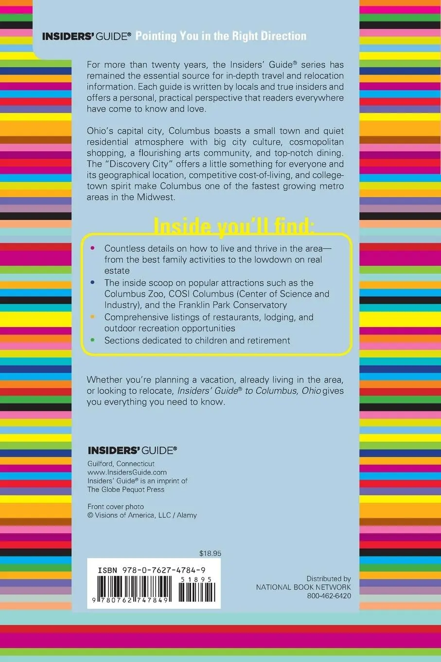 Rückseite: 9780762747849 | Insiders' Guide® to Columbus, Ohio | Shawnie Kelley | Taschenbuch