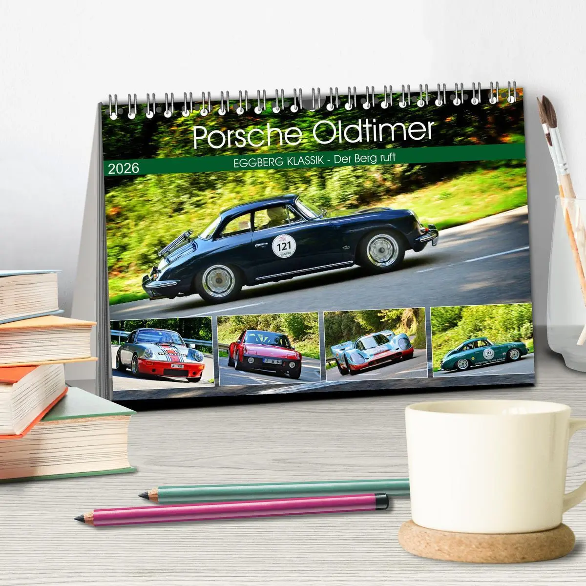 Bild: 9783457837849 | Porsche Oldtimer - EGGBERG KLASSIK - Der Berg ruft (Tischkalender...