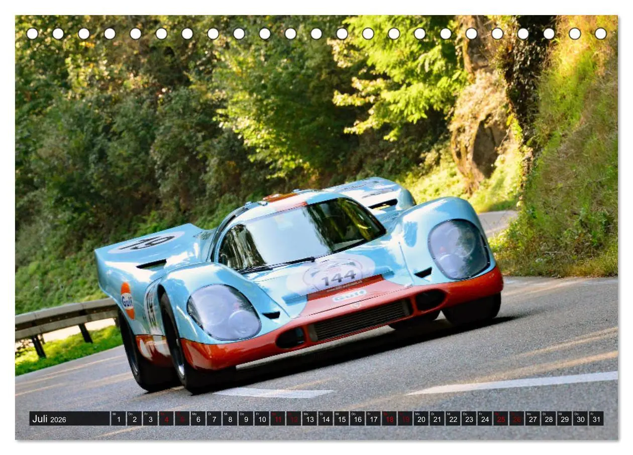 Bild: 9783457837849 | Porsche Oldtimer - EGGBERG KLASSIK - Der Berg ruft (Tischkalender...