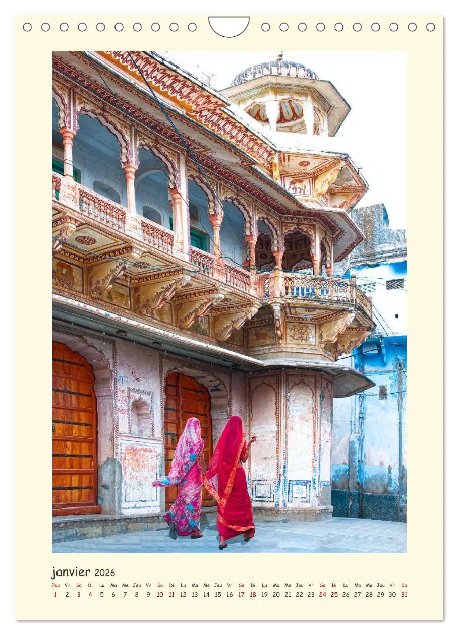 Bild: 9783516547849 | INDE pays aux couleurs éblouissantes (Calendrier mural 2026 DIN A4...