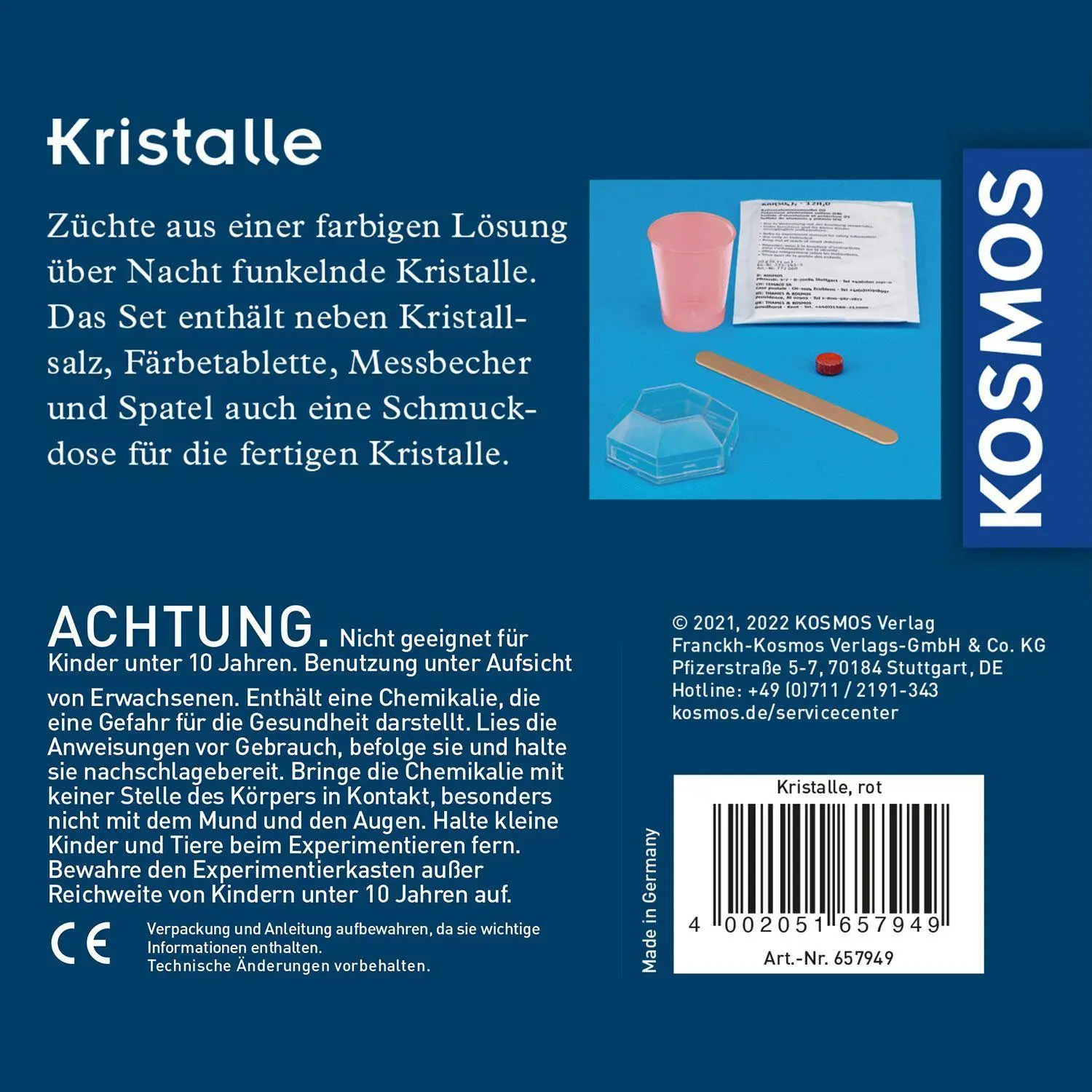 Bild: 4002051657949 | Rote Kristalle selbst züchten | Experimentierkasten | Spiel | 657949
