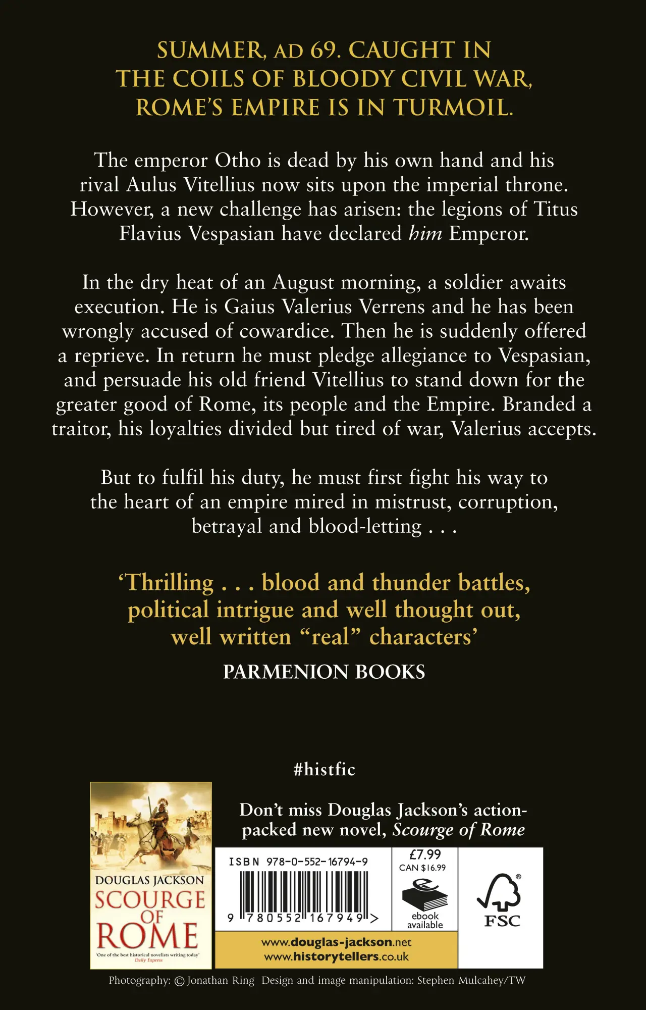 Rückseite: 9780552167949 | Enemy of Rome | Volume 5 | Douglas Jackson | Taschenbuch | Englisch