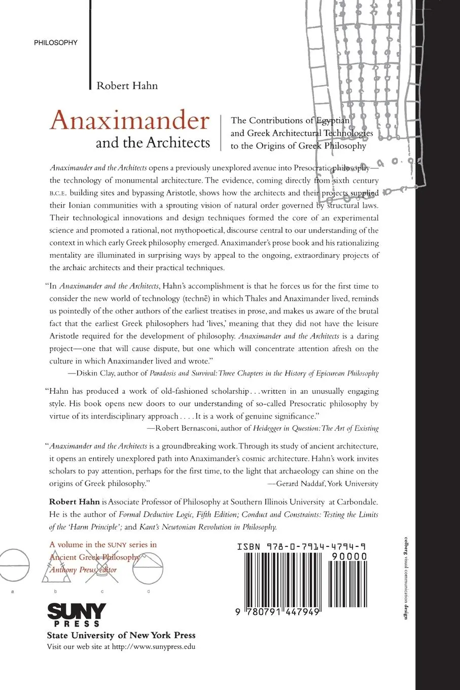 Rückseite: 9780791447949 | Anaximander and the Architects | Robert Hahn | Taschenbuch | Englisch