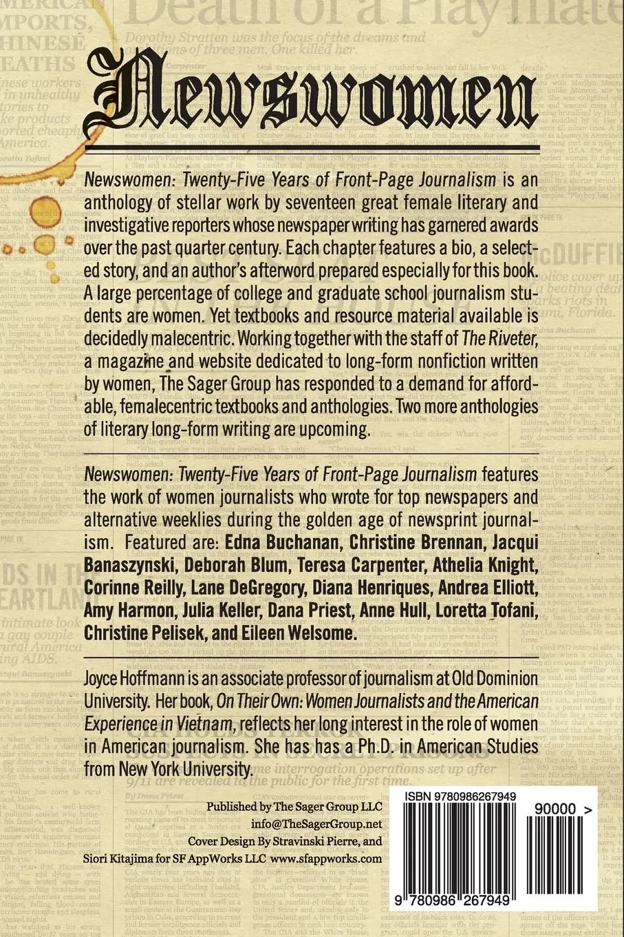 Rückseite: 9780986267949 | Newswomen | Twenty-Five Years of Front-Page Journalism | Hoffmann