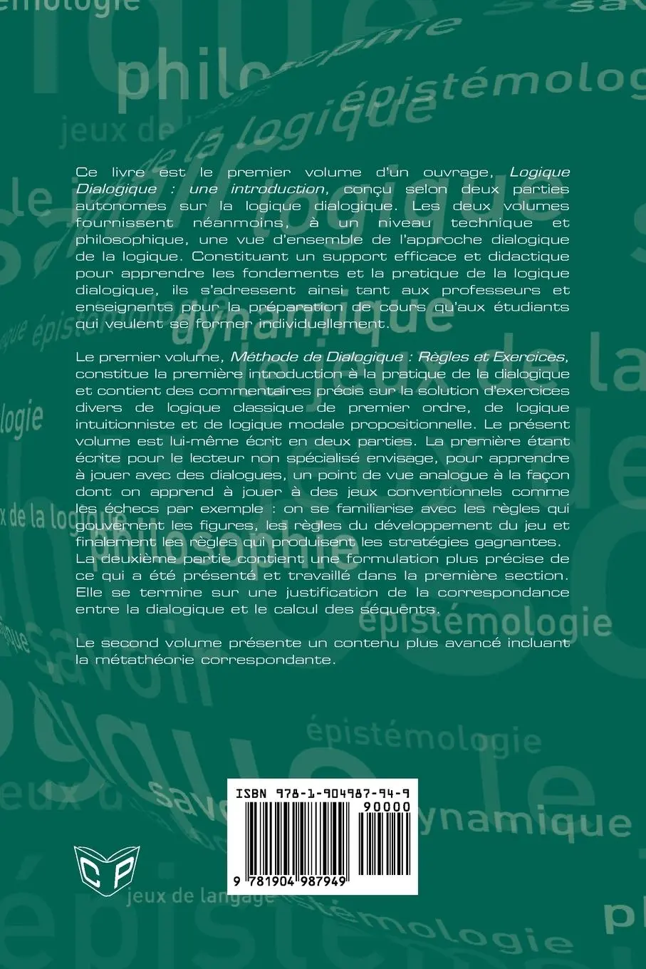 Rückseite: 9781904987949 | Logique Dialogique | Matthieu Fontaine (u. a.) | Taschenbuch | 2008
