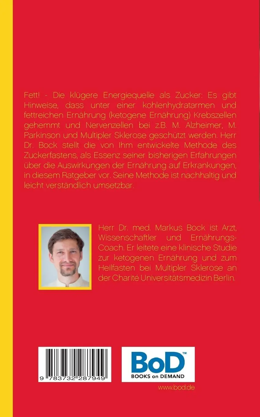 Rückseite: 9783732287949 | Zuckerfasten! | Das Rezeptbuch | Markus Bock | Taschenbuch | 40 S.