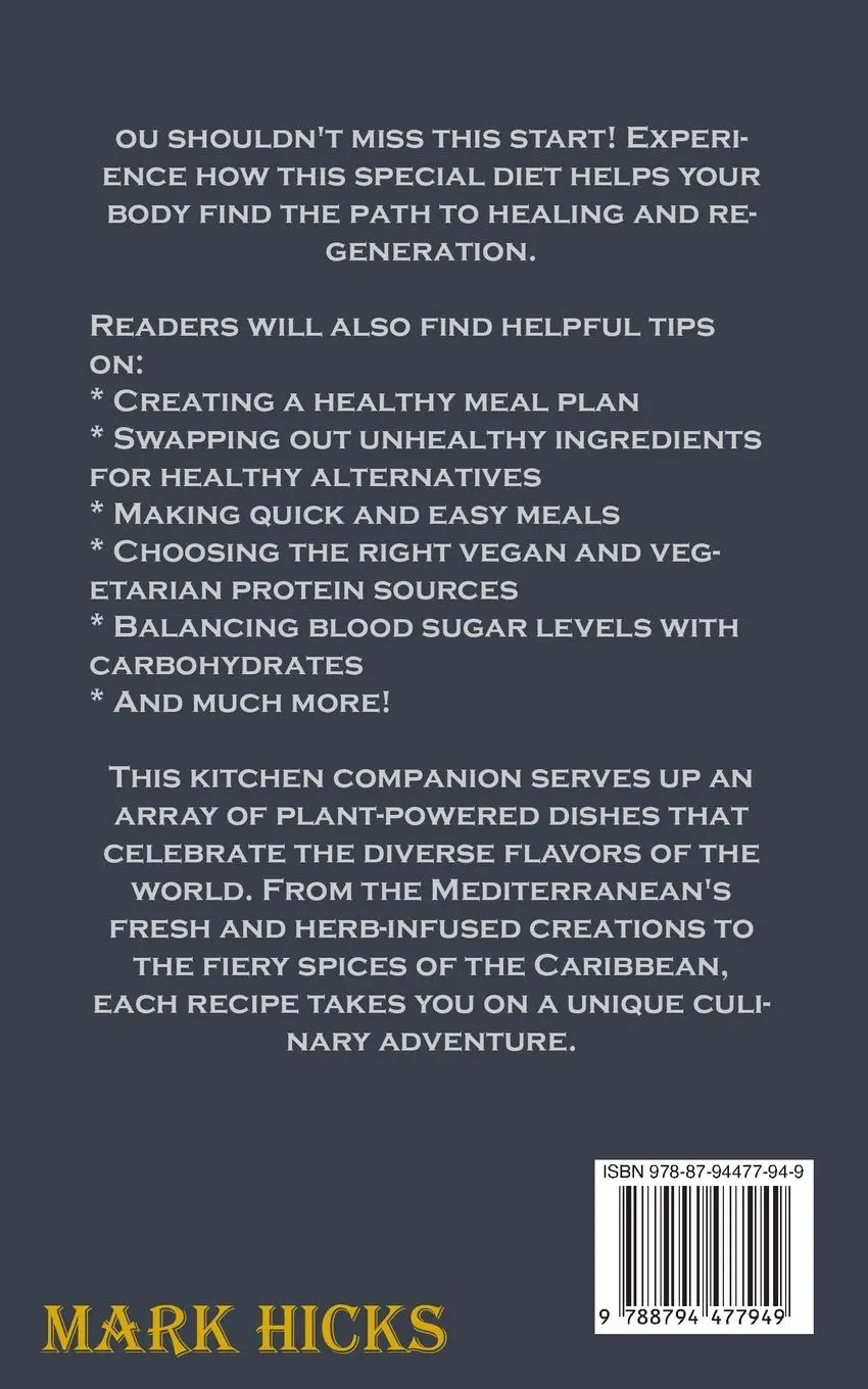 Rückseite: 9788794477949 | vegan diet | Quick &amp; Easy High-protein Vegan Recipes | Mark Hicks
