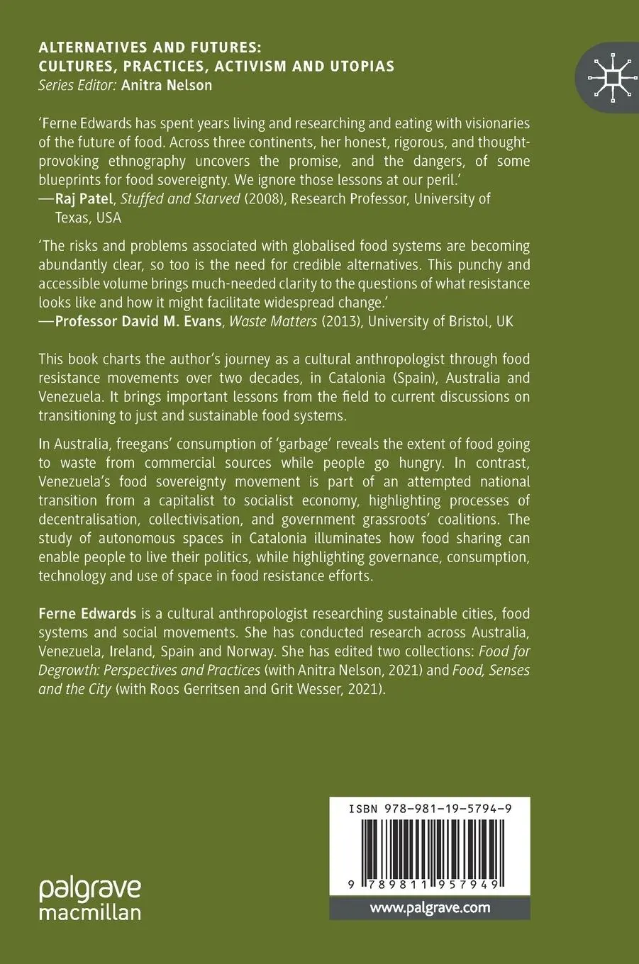 Rückseite: 9789811957949 | Food Resistance Movements | Ferne Edwards | Buch | xxiii | Englisch