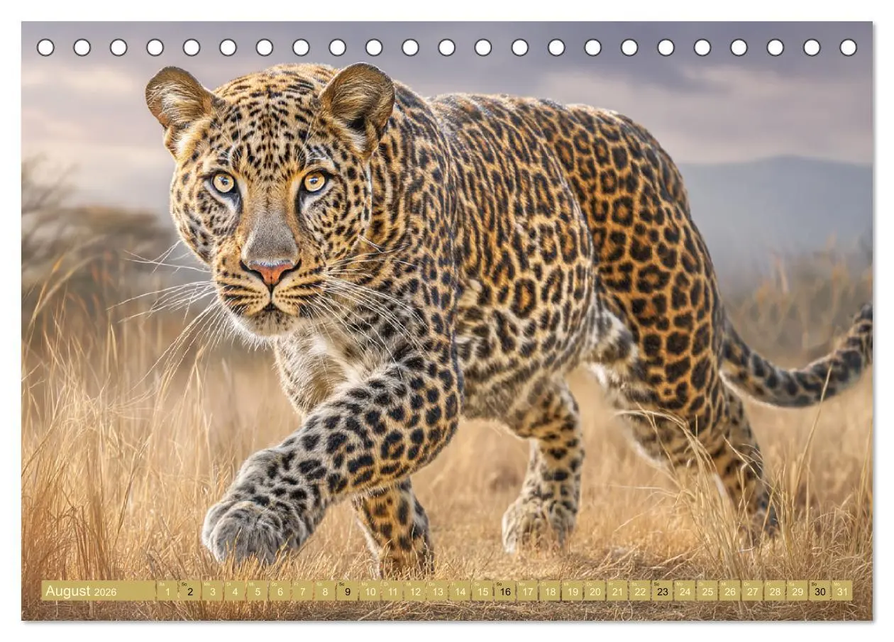 Bild: 9783457648049 | Leoparden. Meister der Jagd im seidigen Fleckenfell (Tischkalender...