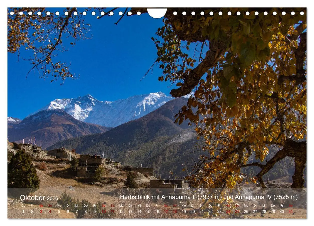 Bild: 9783457718049 | NEPAL - rund um die Annapurna (Wandkalender 2026 DIN A4 quer),...