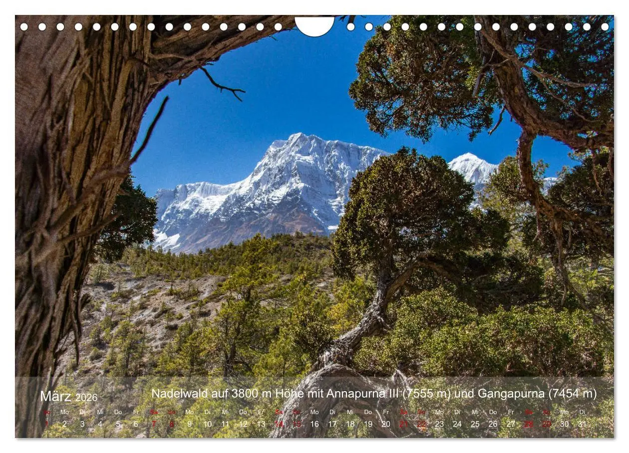 Bild: 9783457718049 | NEPAL - rund um die Annapurna (Wandkalender 2026 DIN A4 quer),...