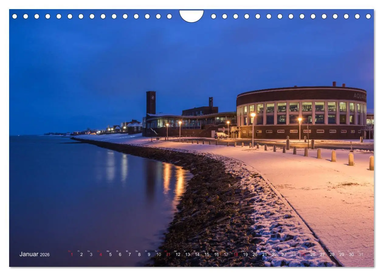 Bild: 9783516118049 | Nachts in Wilhelmshaven Edition mit maritimen Motiven (Wandkalender...