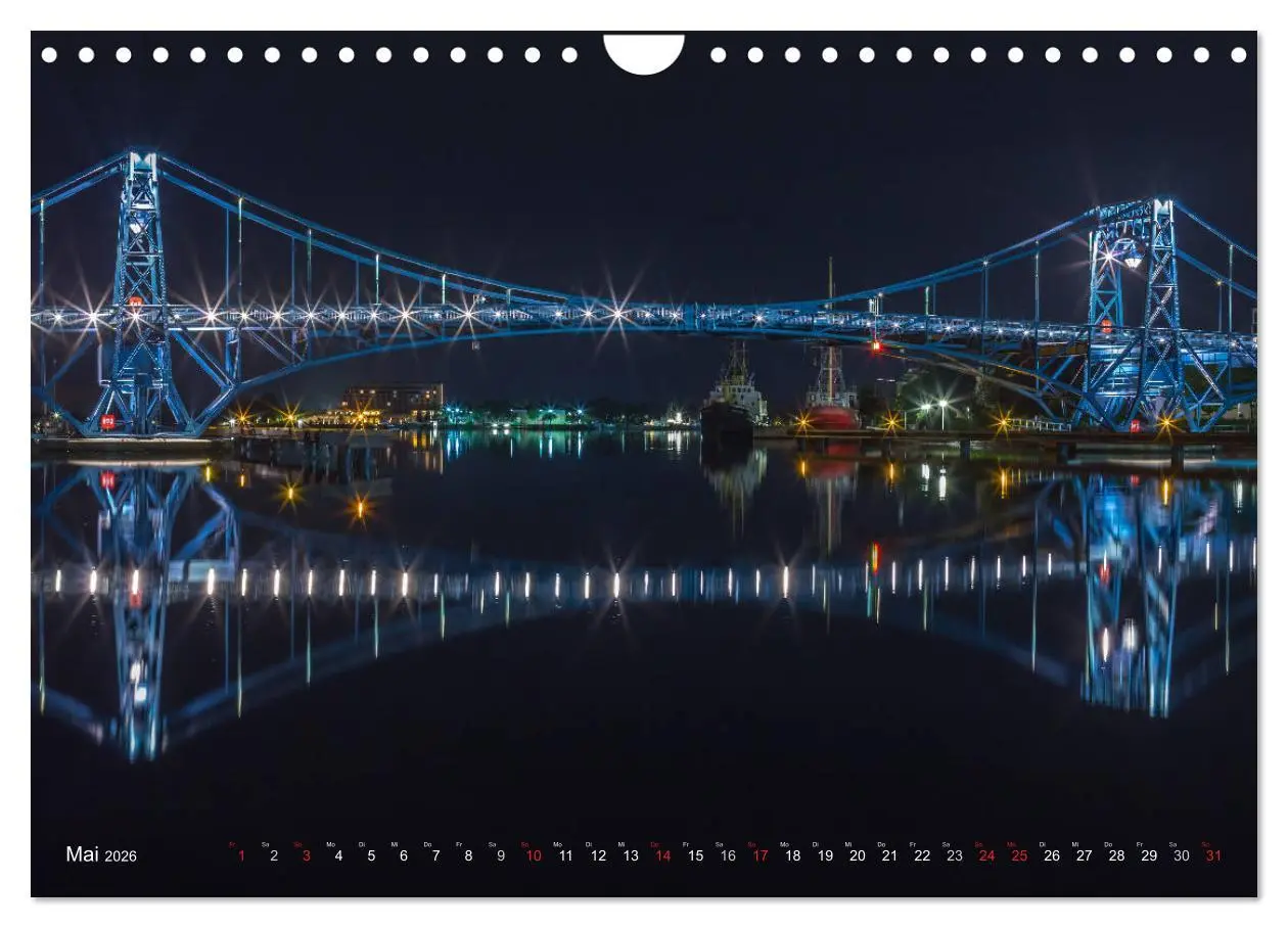 Bild: 9783516118049 | Nachts in Wilhelmshaven Edition mit maritimen Motiven (Wandkalender...