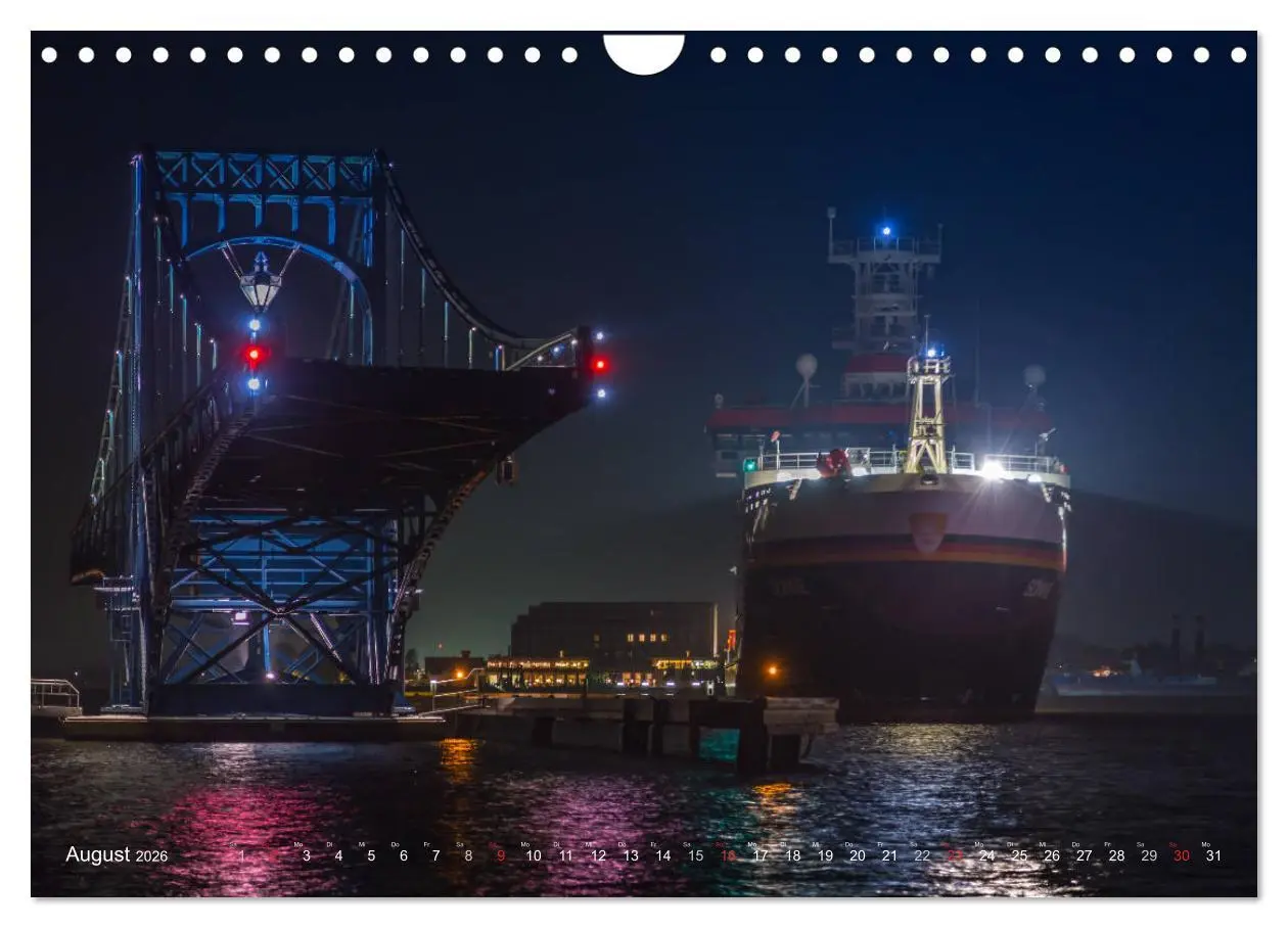 Bild: 9783516118049 | Nachts in Wilhelmshaven Edition mit maritimen Motiven (Wandkalender...