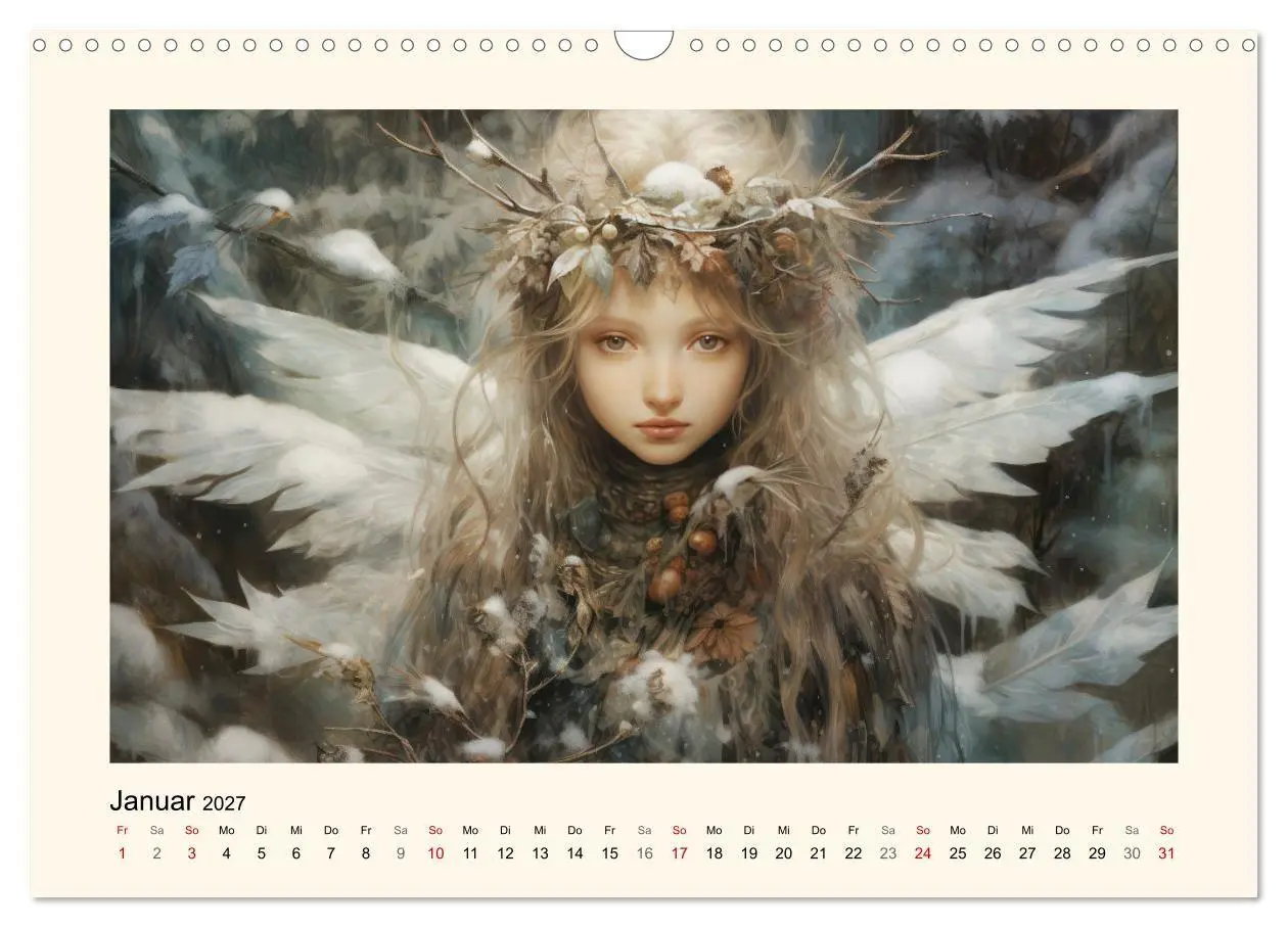 Bild: 9783569208049 | Feenglanz (Wandkalender 2027 DIN A3 quer), CALVENDO Monatskalender