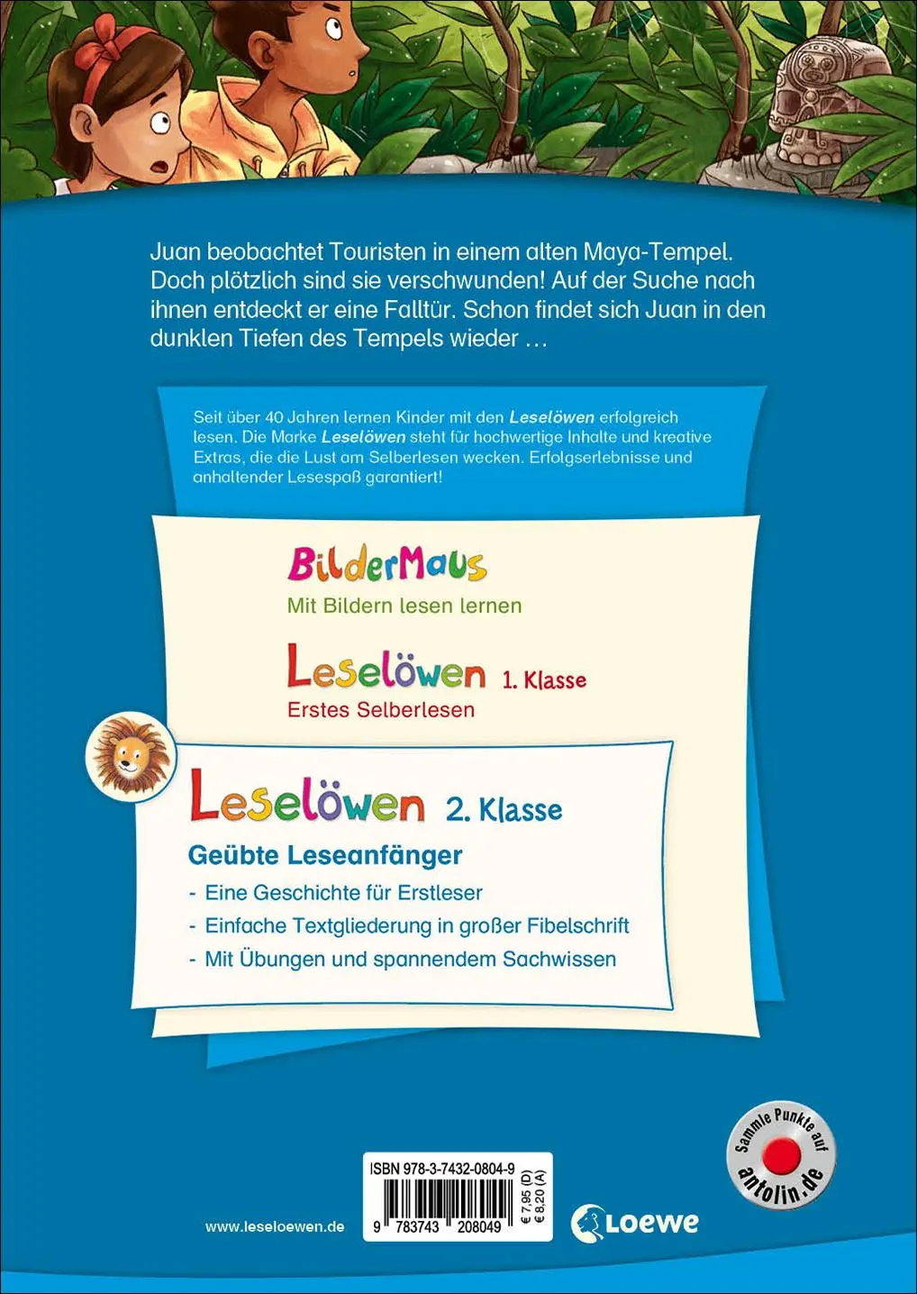 Rückseite: 9783743208049 | Leselöwen 2. Klasse - Abenteuer im Maya-Tempel | Anni Möwenthal | Buch