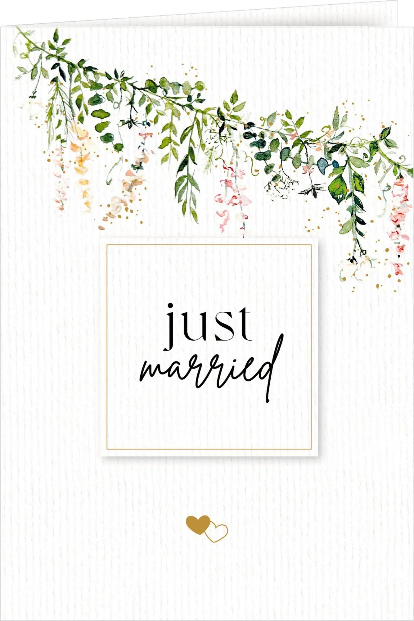 Grußkarte mit Kuvert - just married