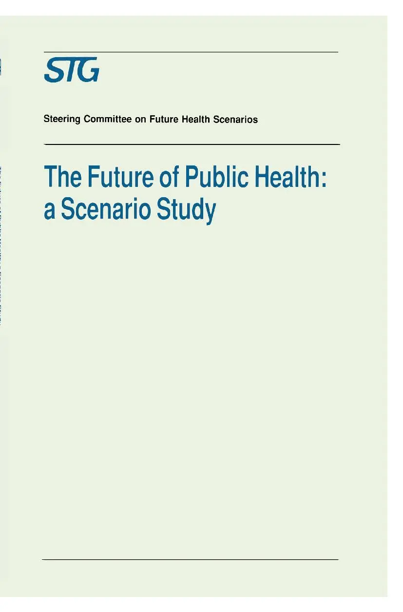 Cover: 9780792318149 | The Future of Public Health | Health | Taschenbuch | 54 S. | Englisch