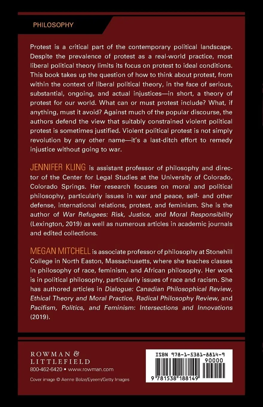Rückseite: 9781538188149 | The Philosophy of Protest | Fighting for Justice without Going to War