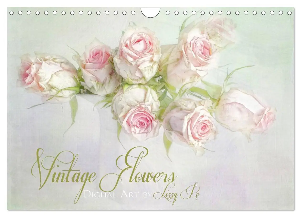 Cover: 9783435788149 | Vintage Flowers (Wandkalender 2025 DIN A4 quer), CALVENDO...