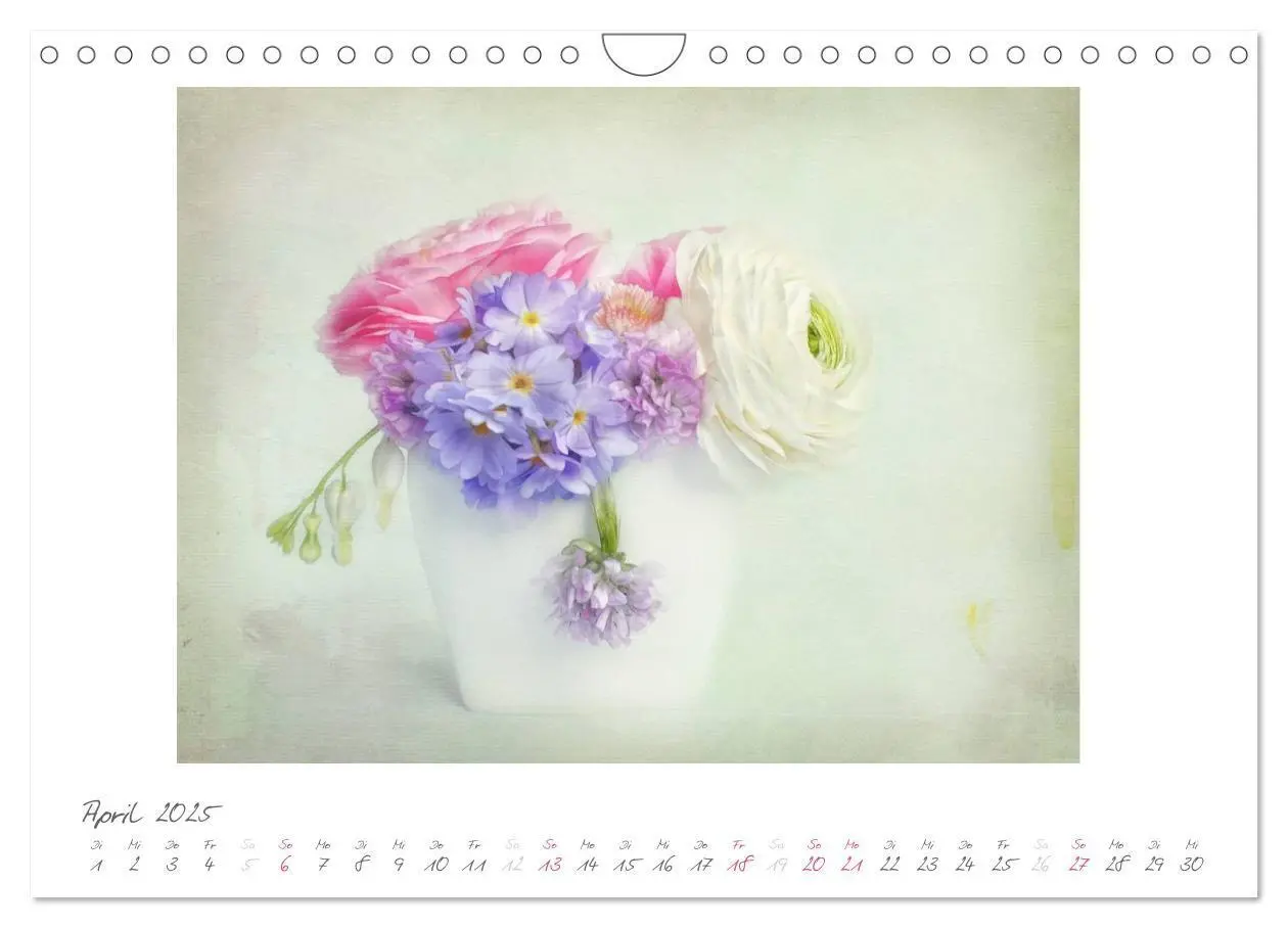 Bild: 9783435788149 | Vintage Flowers (Wandkalender 2025 DIN A4 quer), CALVENDO...
