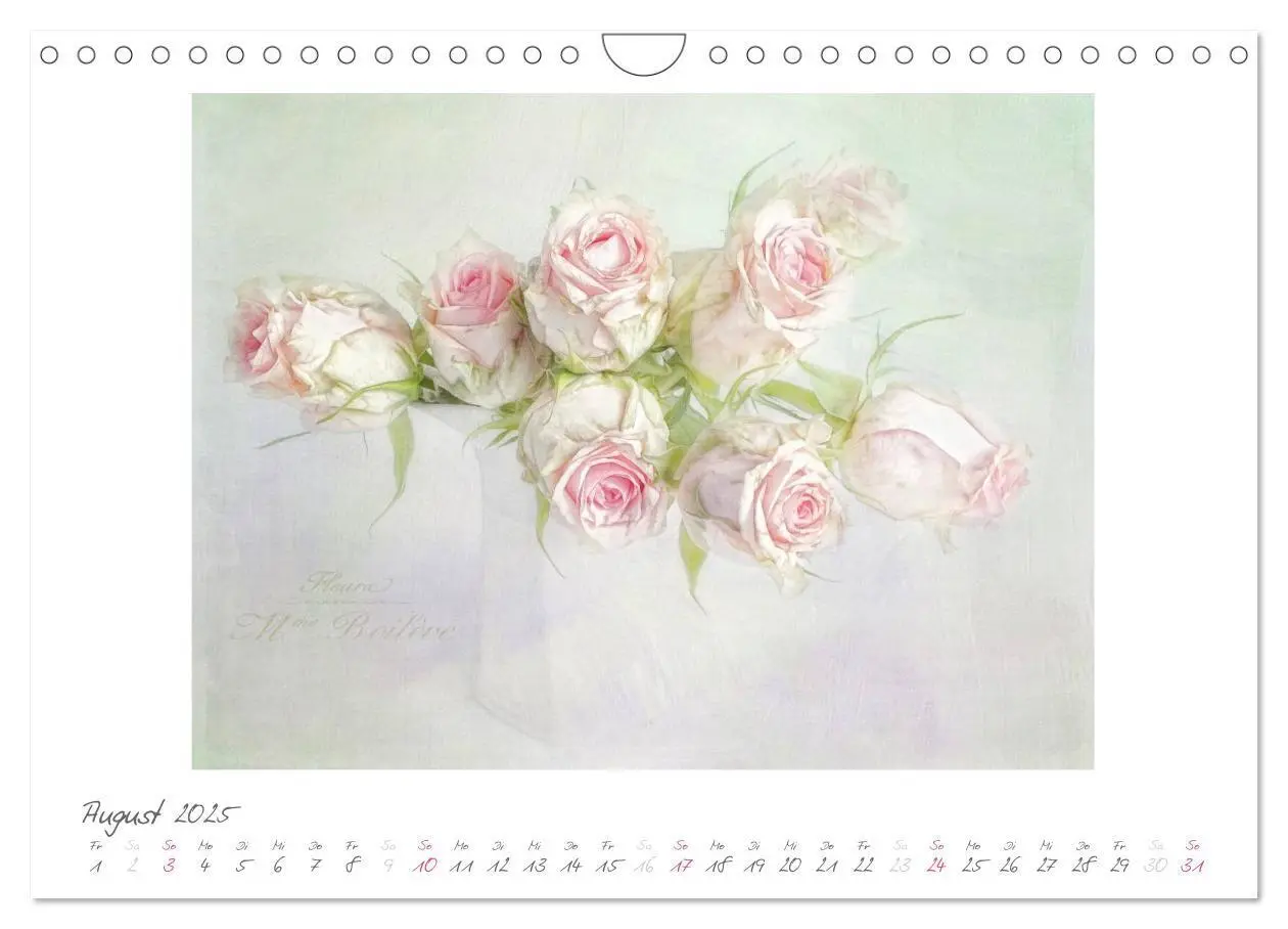 Bild: 9783435788149 | Vintage Flowers (Wandkalender 2025 DIN A4 quer), CALVENDO...