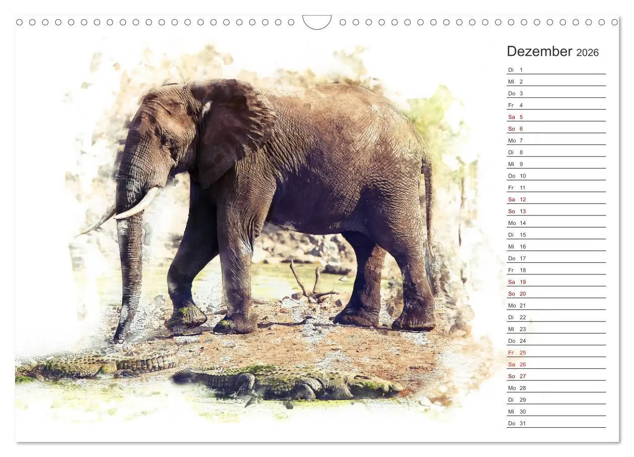 Bild: 9783457878149 | Tierportraits - Fine Art (Wandkalender 2026 DIN A3 quer), CALVENDO...