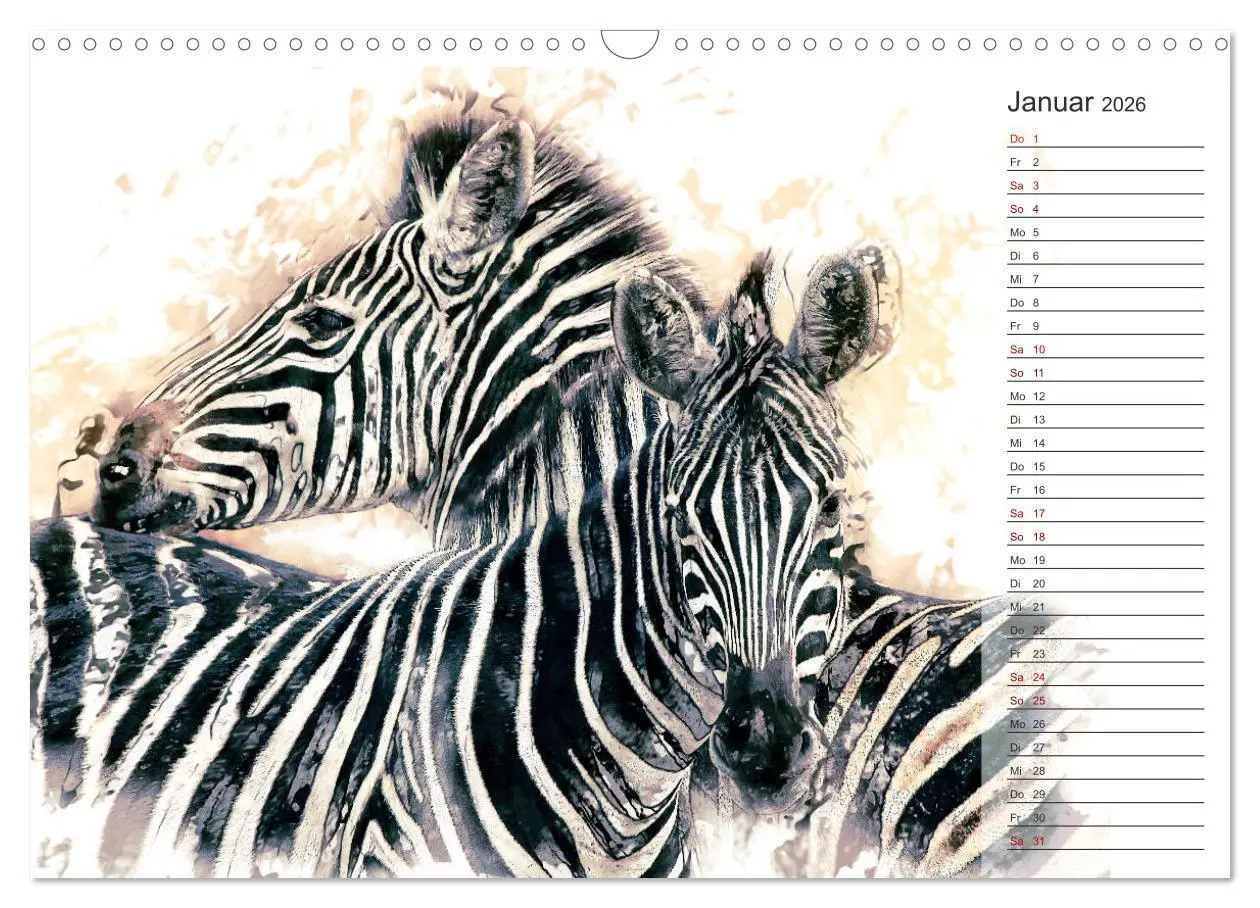 Bild: 9783457878149 | Tierportraits - Fine Art (Wandkalender 2026 DIN A3 quer), CALVENDO...