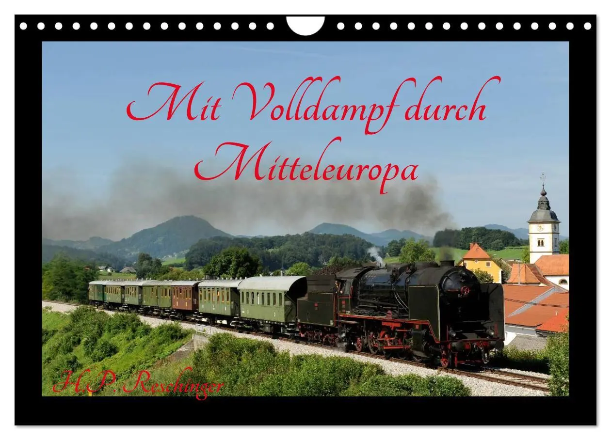 Cover: 9783516038149 | Mit Volldampf durch Mitteleuropa (Wandkalender 2026 DIN A4 quer),...