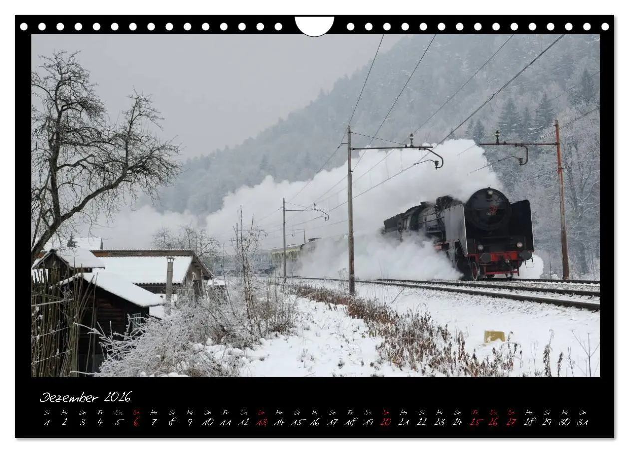 Bild: 9783516038149 | Mit Volldampf durch Mitteleuropa (Wandkalender 2026 DIN A4 quer),...