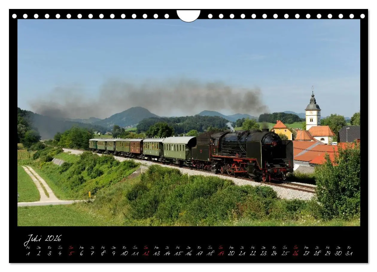 Bild: 9783516038149 | Mit Volldampf durch Mitteleuropa (Wandkalender 2026 DIN A4 quer),...