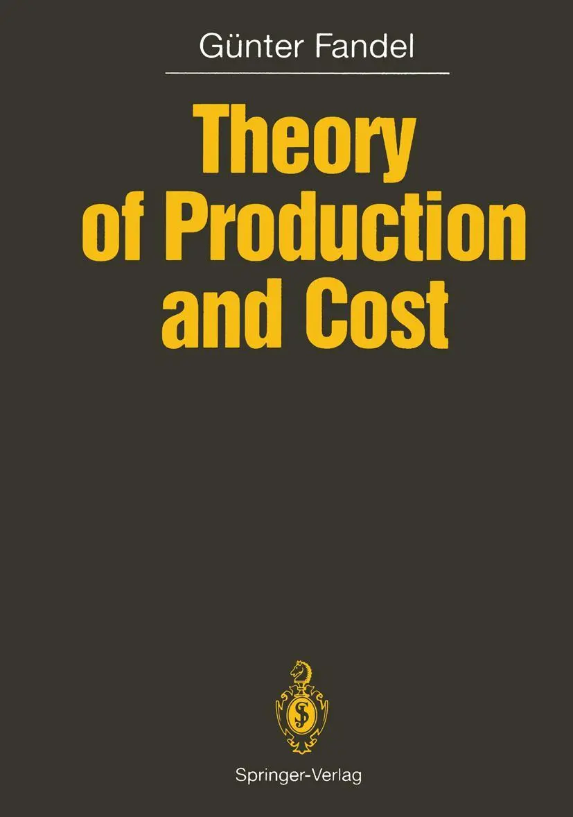 Cover: 9783642768149 | Theory of Production and Cost | Günter Fandel | Taschenbuch | xv