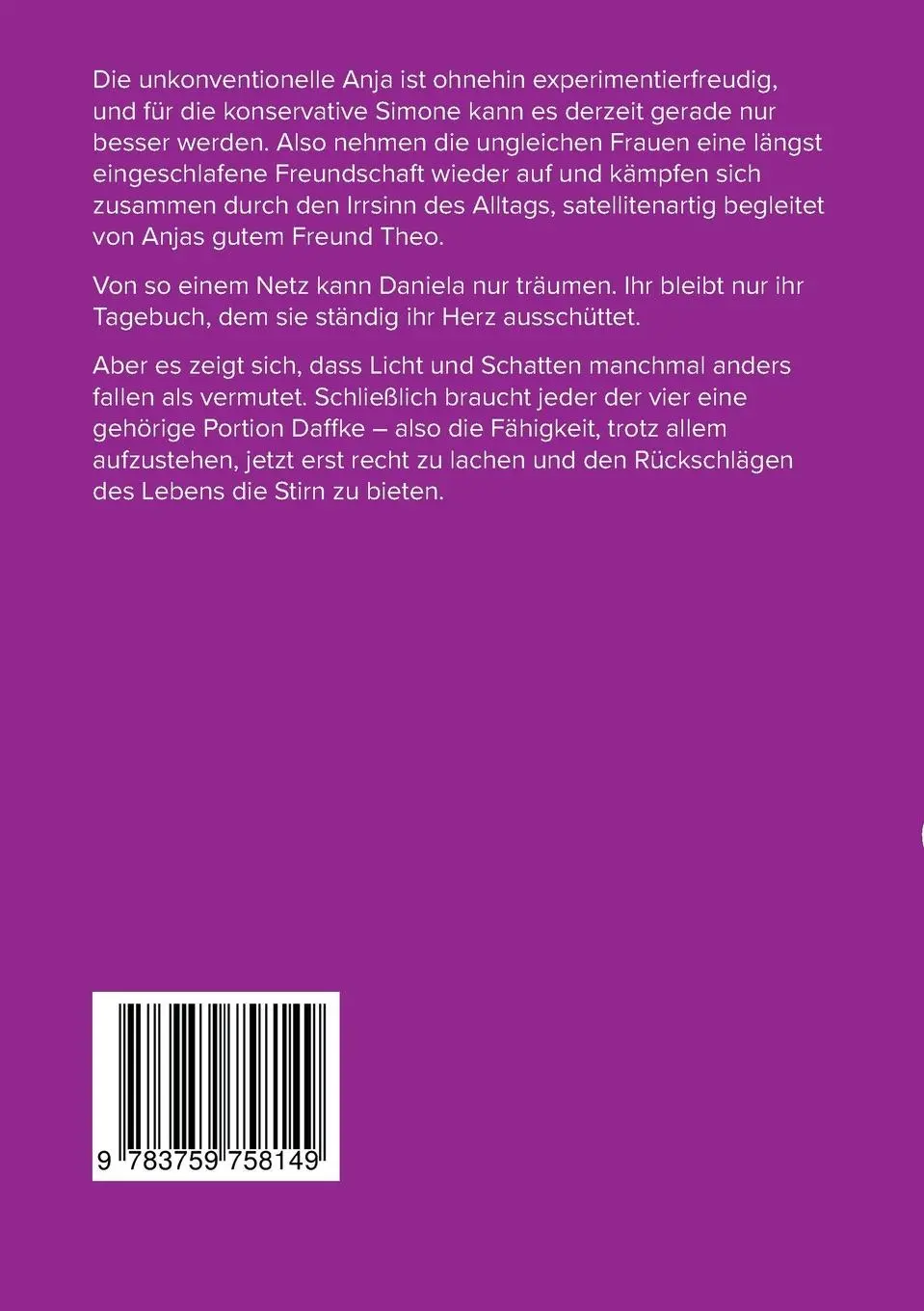 Rückseite: 9783759758149 | Daffke. | Johanna Tüntsch | Taschenbuch | Paperback | 306 S. | Deutsch