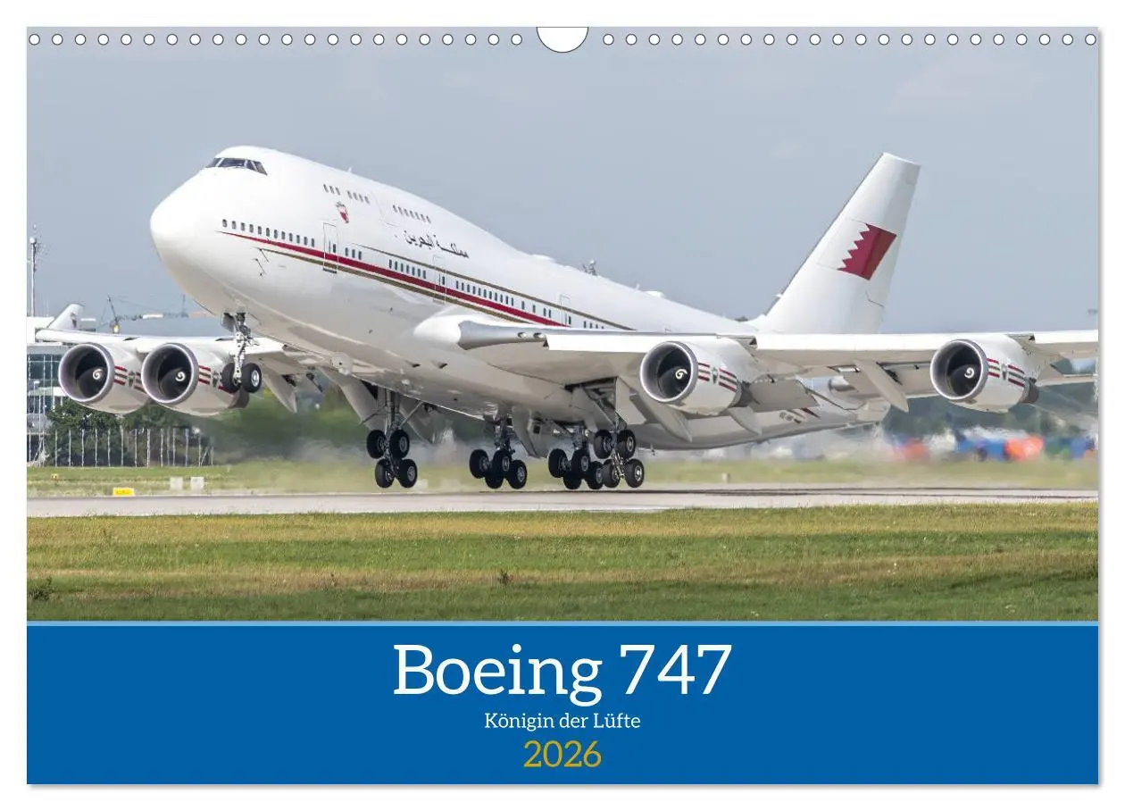 Cover: 9783457488249 | Boeing 747 Kalender (Wandkalender 2026 DIN A3 quer), CALVENDO...