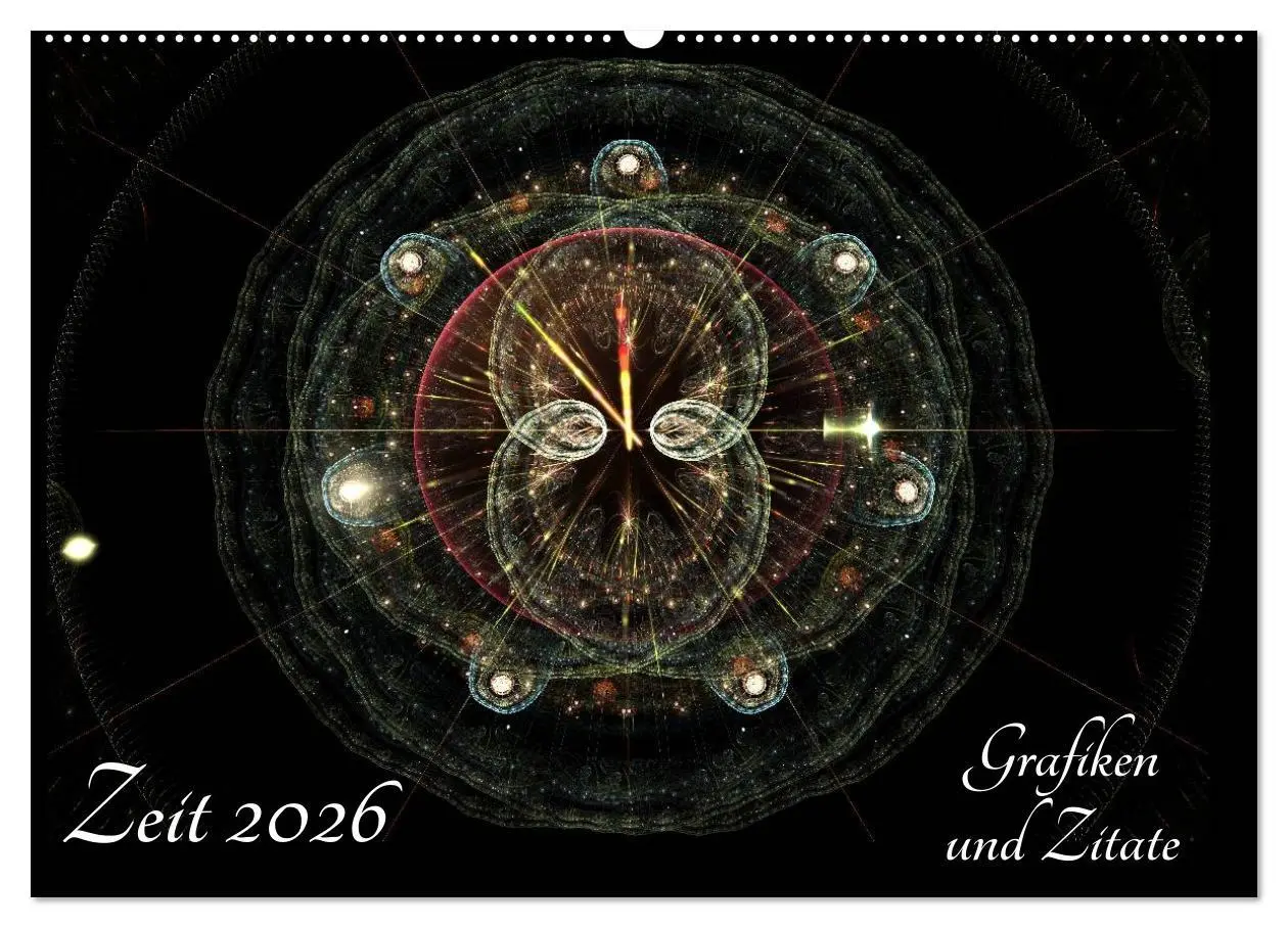 Cover: 9783516028249 | Zeit 2026 - Grafiken und Zitate (Wandkalender 2026 DIN A2 quer),...