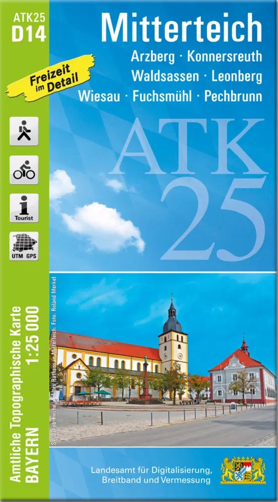 Cover: 9783899338249 | Mitterteich 1 : 25 000 | Digitalisierung | (Land-)Karte | Deutsch