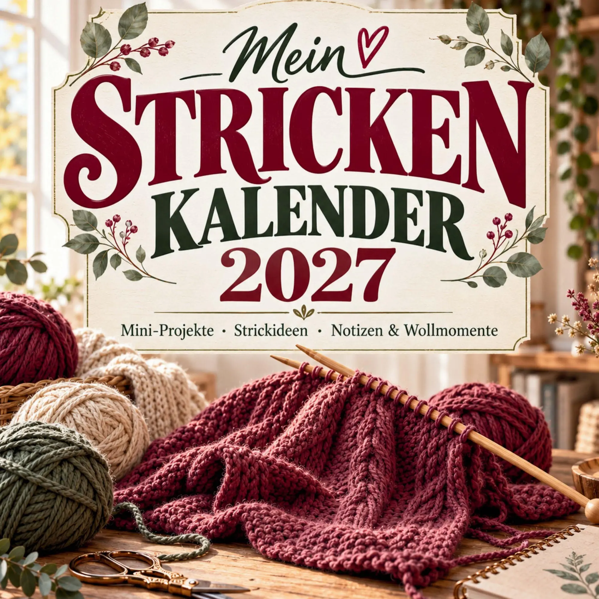 Cover: 9789403948249 | Mein Stricken-Kalender 2027 | Martina Dresner | Taschenbuch | Deutsch