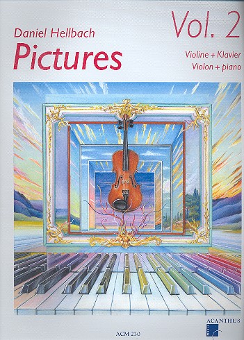 Cover: 9990051648249 | Pictures 2 | Violine und Klavier, Mit CD, Noten | Daniel Hellbach