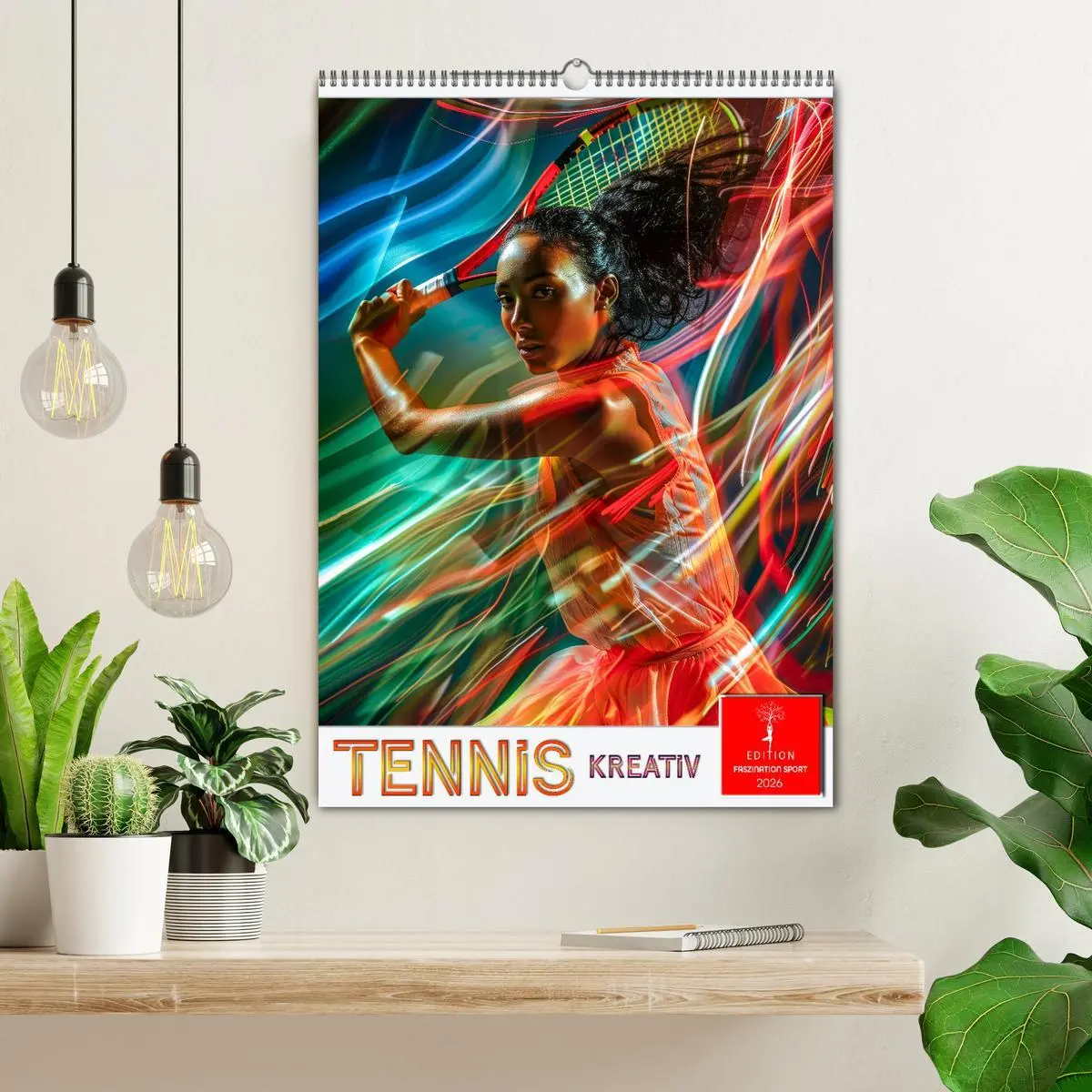 Bild: 9783516258349 | Tennis kreativ (Wandkalender 2026 DIN A2 hoch), CALVENDO...