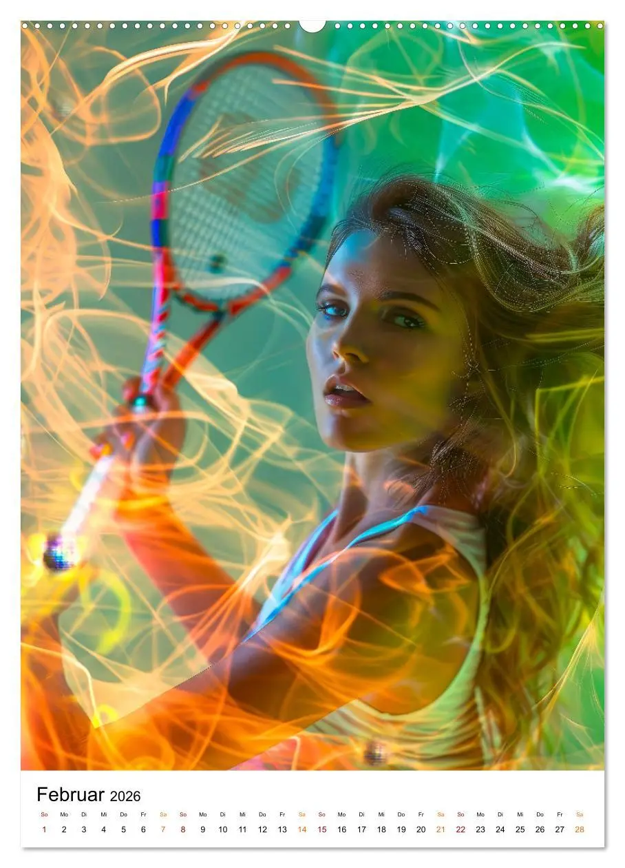 Bild: 9783516258349 | Tennis kreativ (Wandkalender 2026 DIN A2 hoch), CALVENDO...