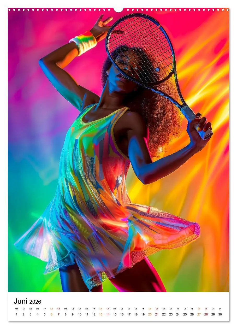 Bild: 9783516258349 | Tennis kreativ (Wandkalender 2026 DIN A2 hoch), CALVENDO...