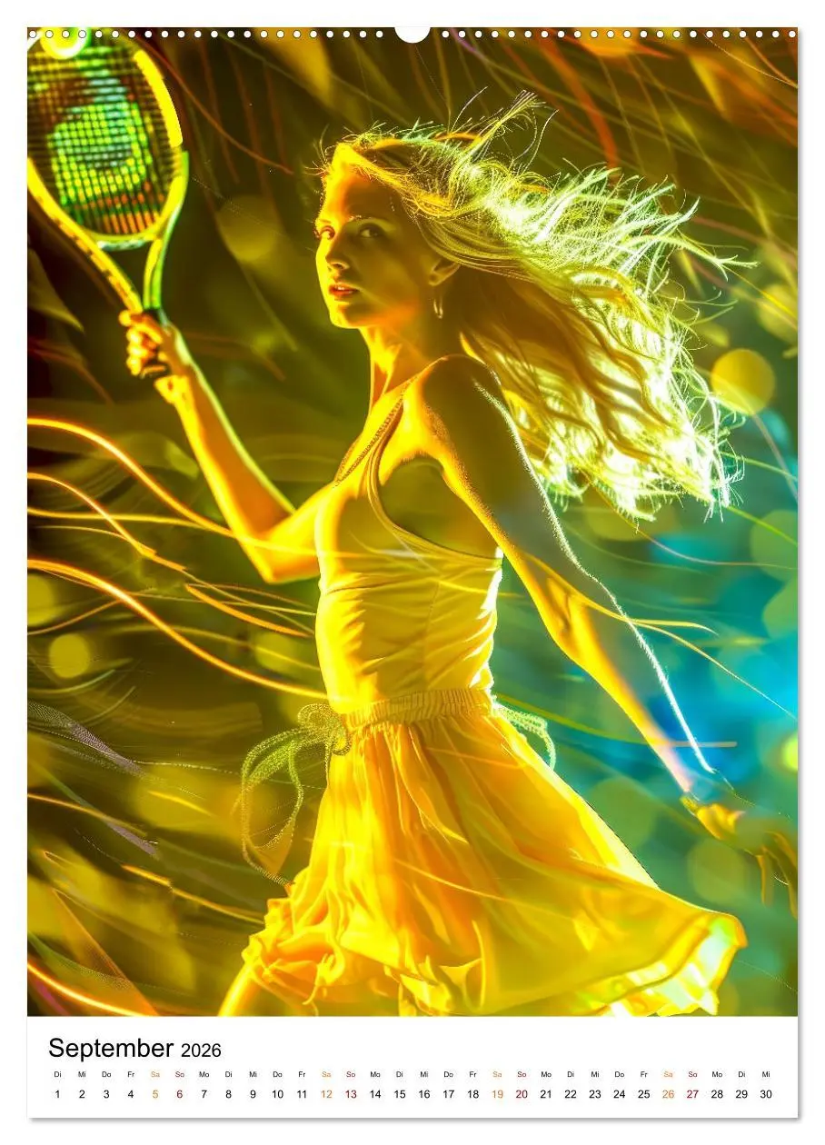 Bild: 9783516258349 | Tennis kreativ (Wandkalender 2026 DIN A2 hoch), CALVENDO...