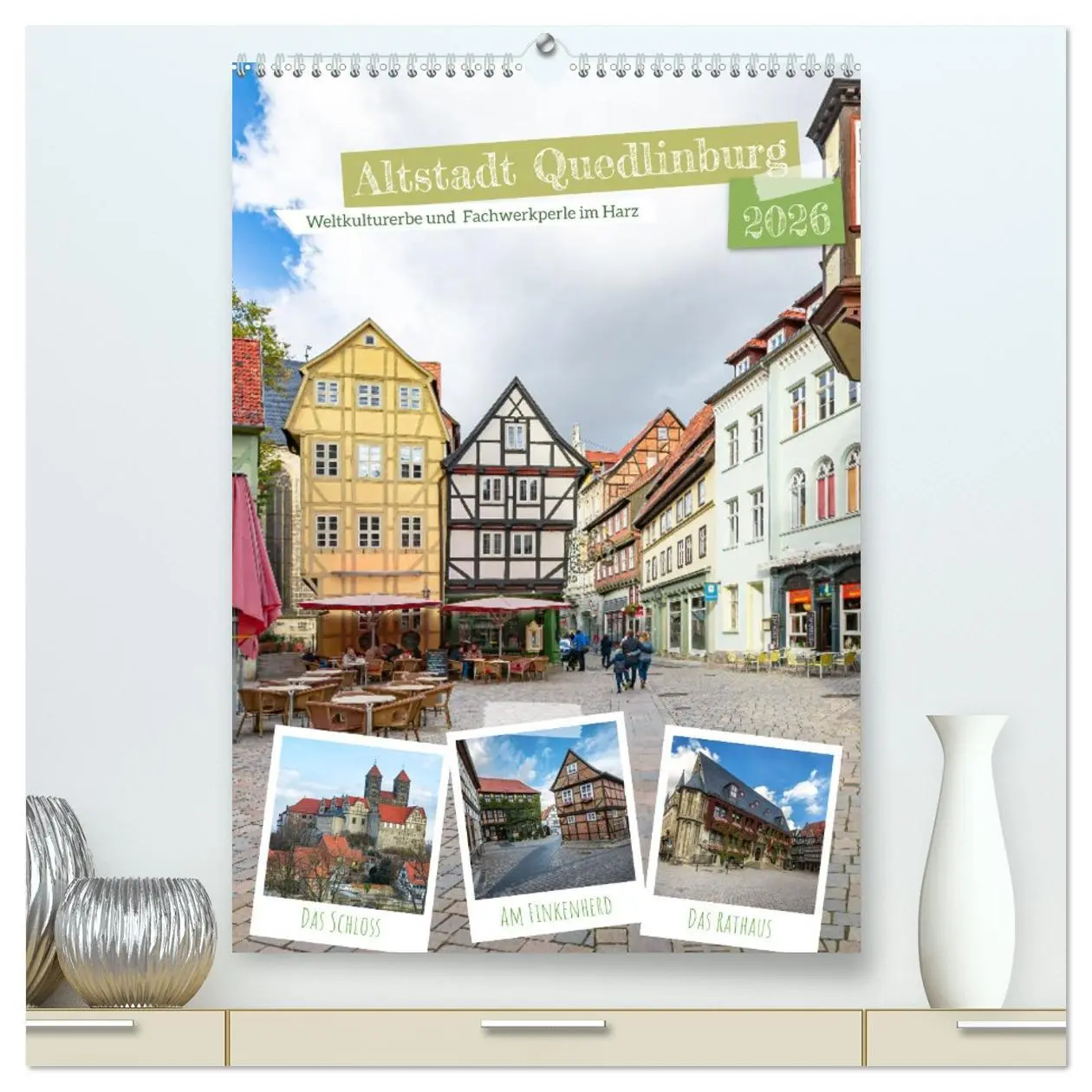 Cover: 9783516328349 | Altstadt Quedlinburg (hochwertiger Premium Wandkalender 2026 DIN A2...