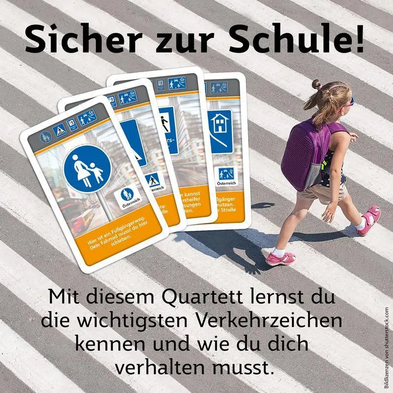 Bild: 4042677728449 | Abenteuer Schule - Verkehrszeichen | Spielkartenfabrik Altenburg GmbH